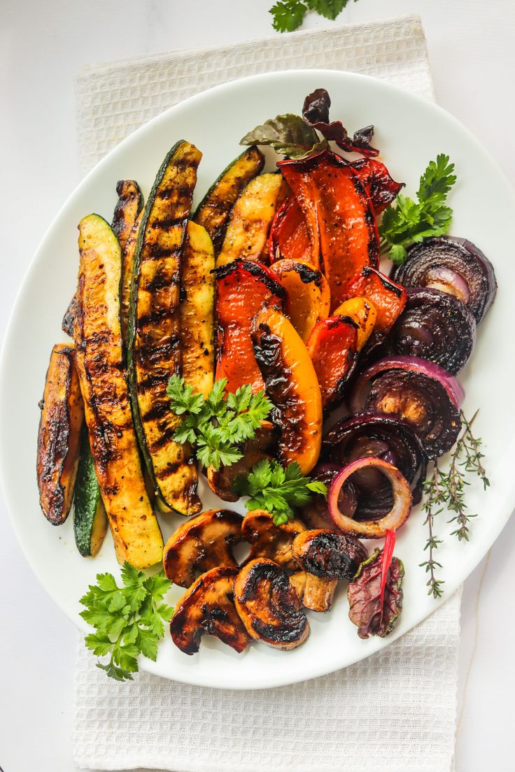 Grilled Vegetable with French Fry